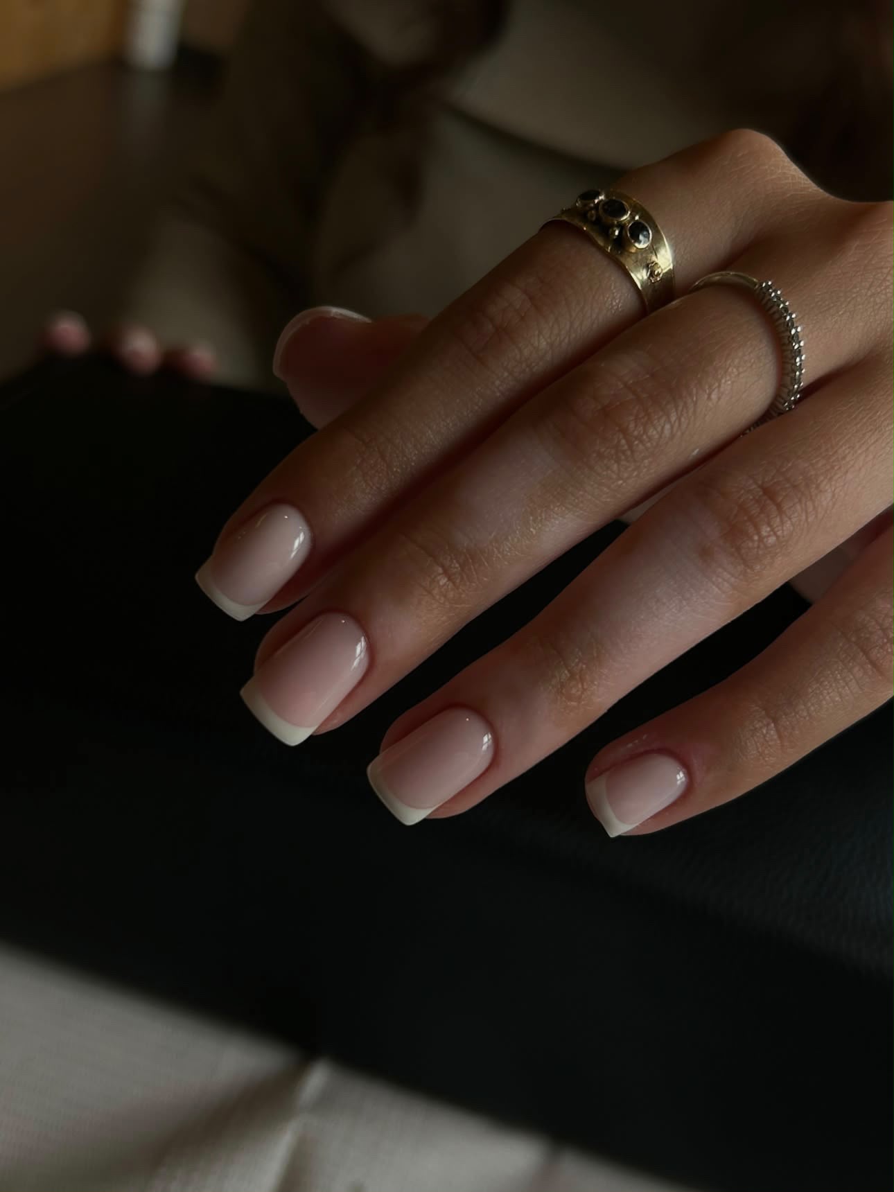 Natuurlijke French manicure